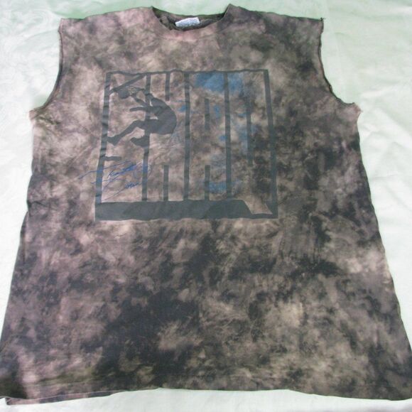 Vintage Reebok Shaq Logo Tie-Dye Cut-Off T-Shirt - Picture 1 of 8